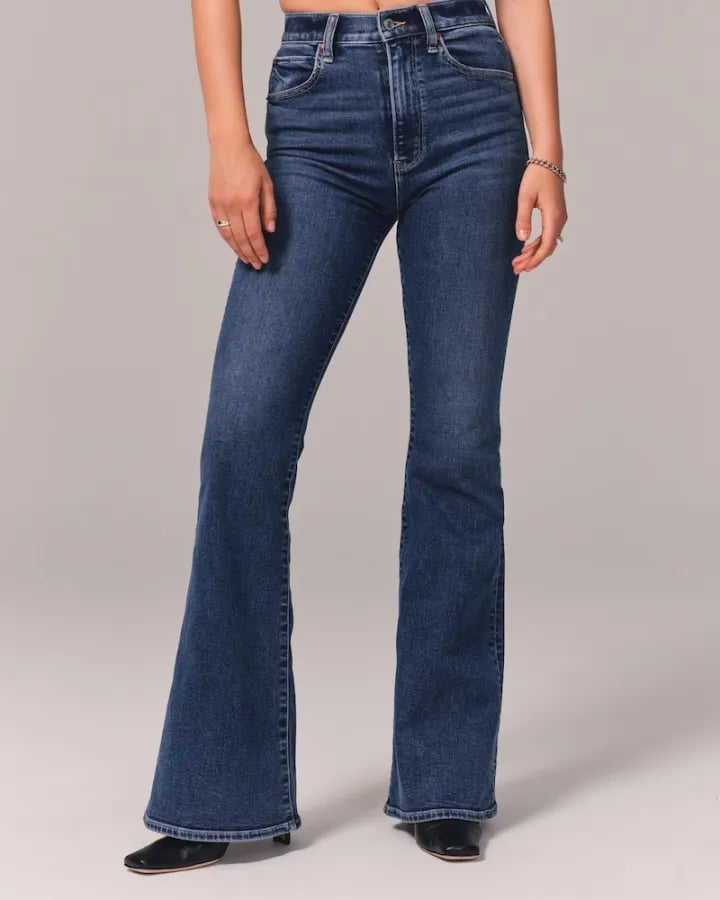 Ultra-High Waist Stretch Flare Jeans
