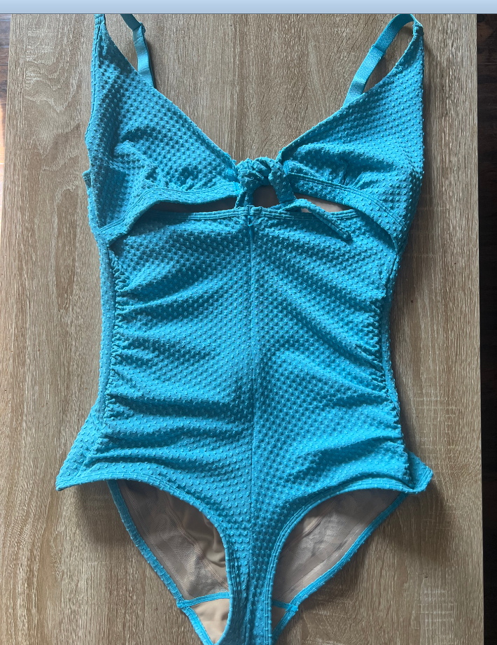 Tummy Control Cut-Out Front Knot Swimsuit