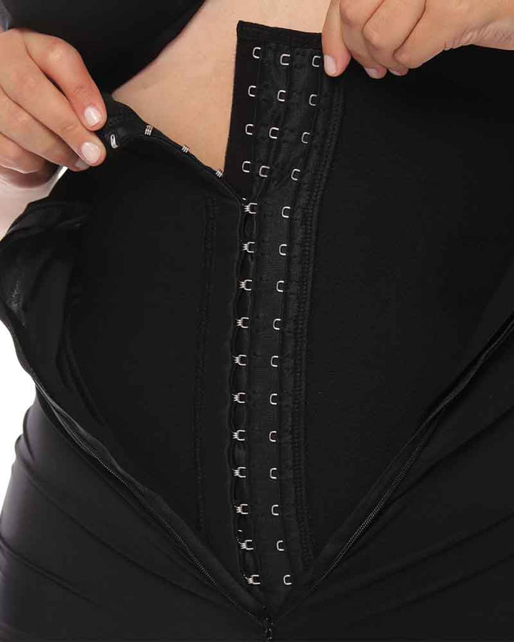 High-Waisted Pleated One-Piece Swimsuit with Tummy Control