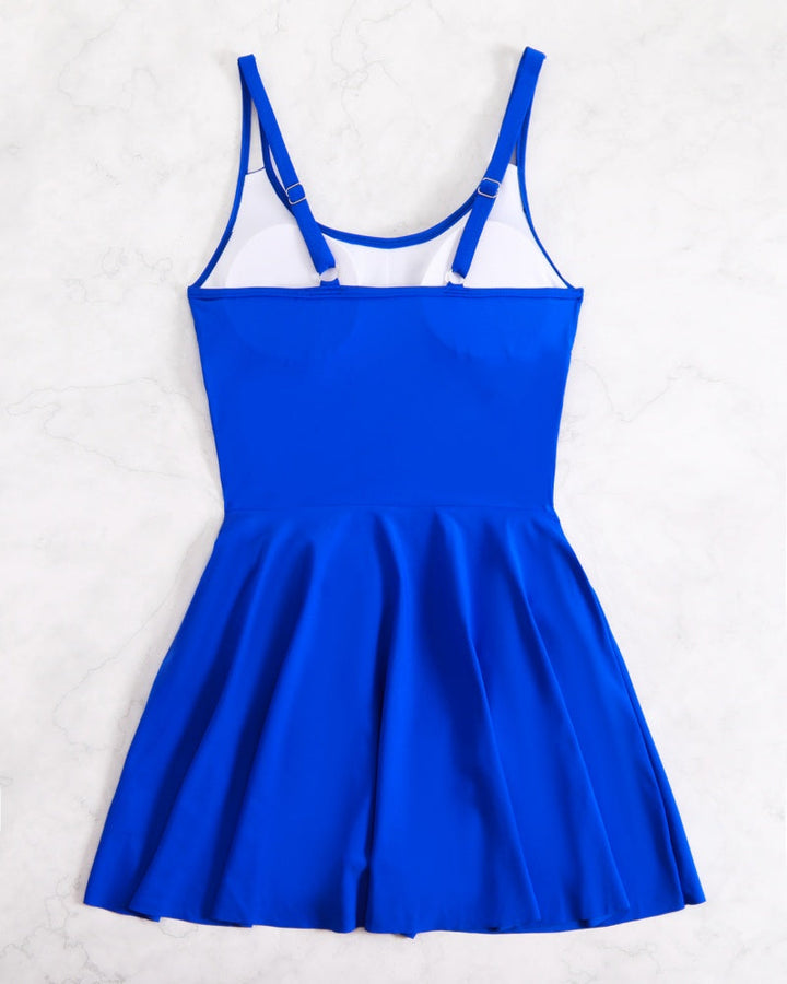 ZUHJA | Mesh-Insert One-Piece Swimsuit with Side Bow Detail