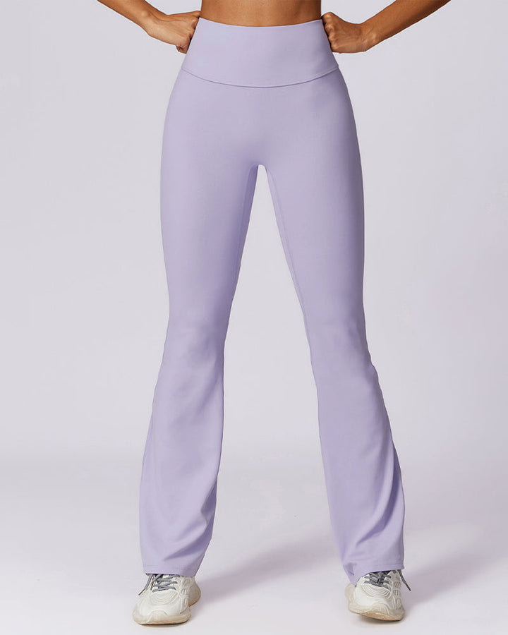 Flared Leg High-Waisted Seamless Yoga Pants
