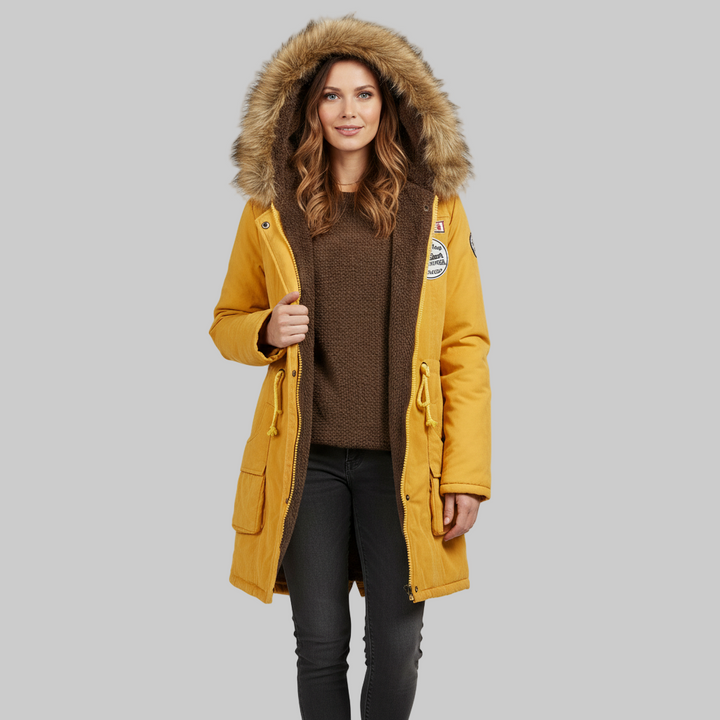 Cotton Padded Hooded Parka Jacket