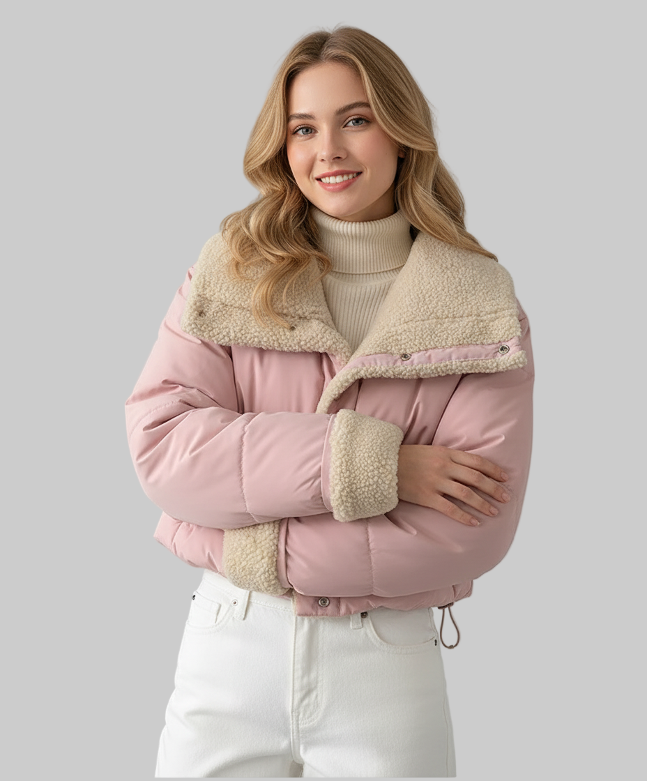 Reversible Thick Warm Velvet Down Padded Jacket