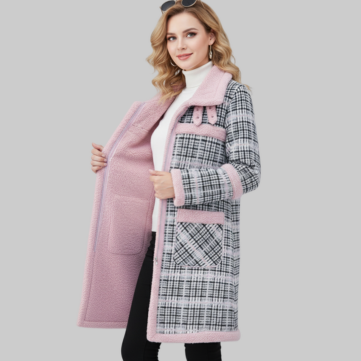 Thick Lamb Wool Velvet Parker Overcoat
