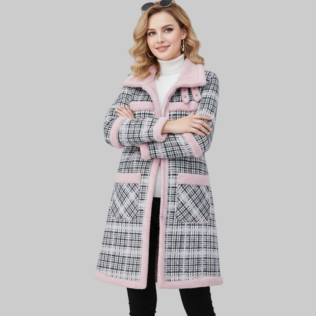 Thick Lamb Wool Velvet Parker Overcoat